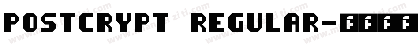 PostCrypt Regular字体转换